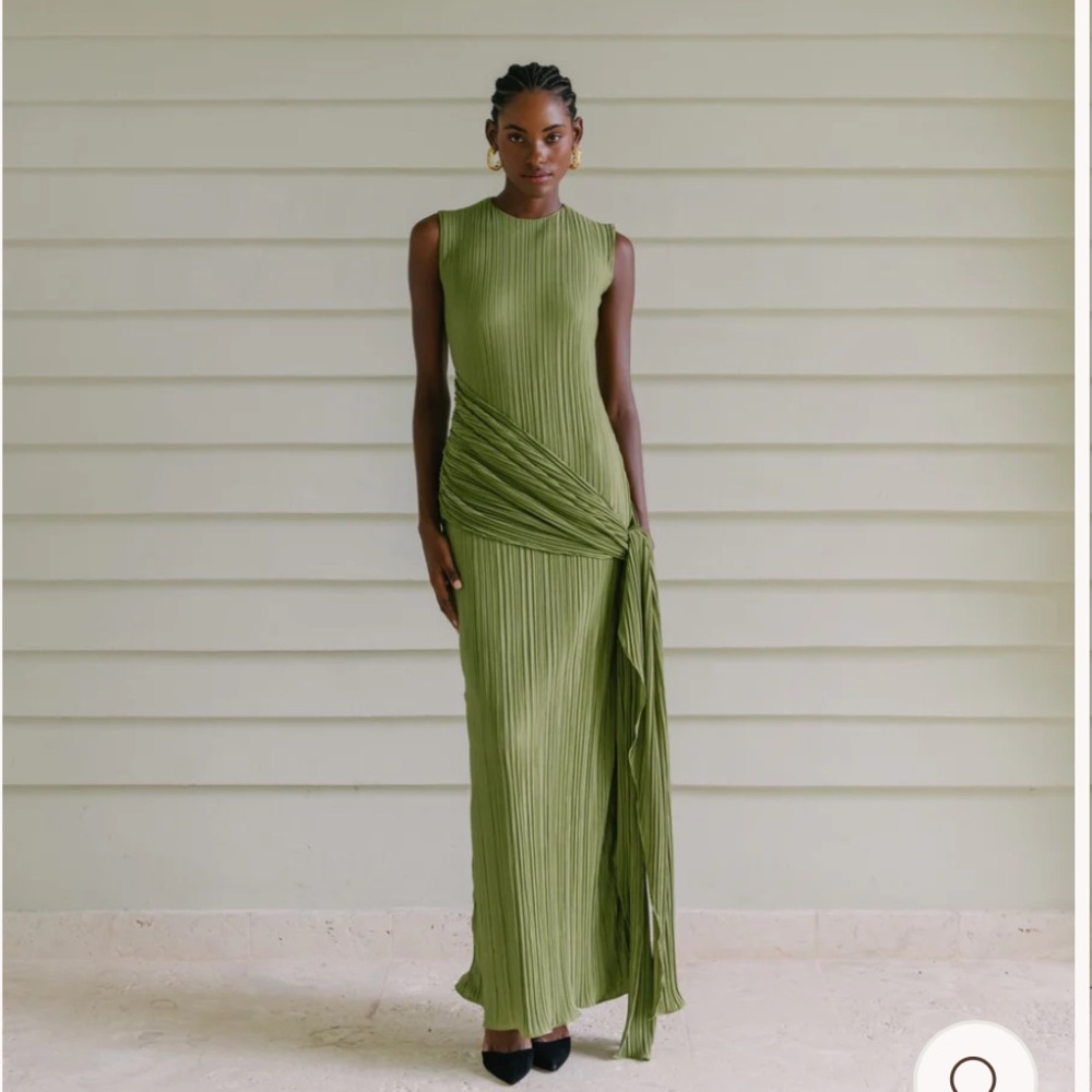 NWT Mayle Vasquez Constante Maxi Dress in Forest Green